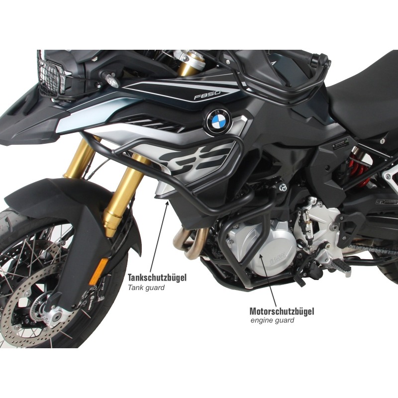 5026513 00 01  Bmw F850 GS protezione acciaio nero alto Hepco & Becker