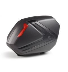 Givi V37NN Borse laterali moto Nero Inserto carbon Catadiottri rossi