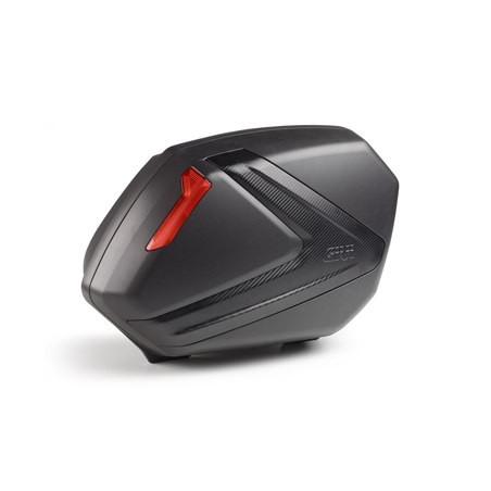 Givi V37NN Borse laterali moto Nero Inserto carbon Catadiottri rossi