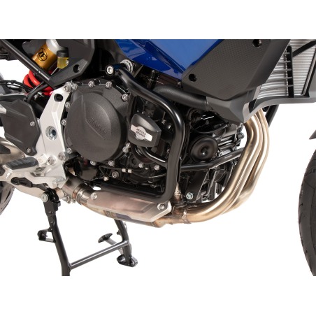 Hepco Becker 5016548 00 01 Barra di protezione motore nera con tamponi per BMW F 900 XR dal 2025