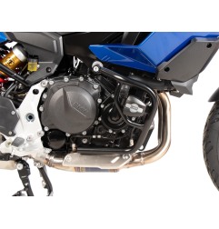 Hepco Becker 5016548 00 01 Barra di protezione motore nera con tamponi per BMW F 900 XR dal 2025