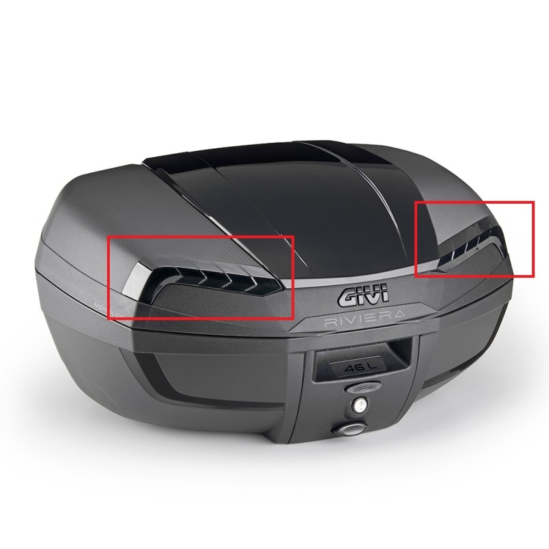 Givi Z6970BCPR Catadiottri neri bauletto E46NB Riviera Black Edition Givi Z6970BCPR Catadiottri neri bauletto E46NB Riviera Black Edition