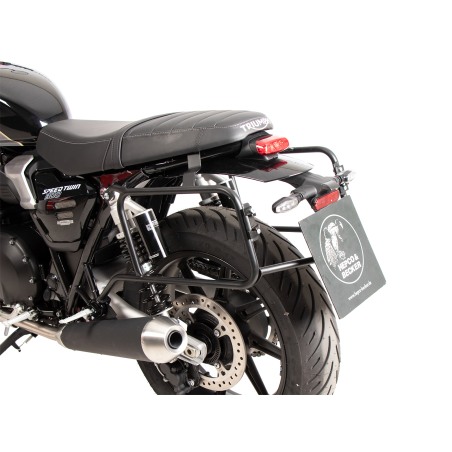 Hepco Becker 6537685 00 01 Portavaligie laterale montaggio permanente nero per Triumph Speed Twin 900 dal 2025
