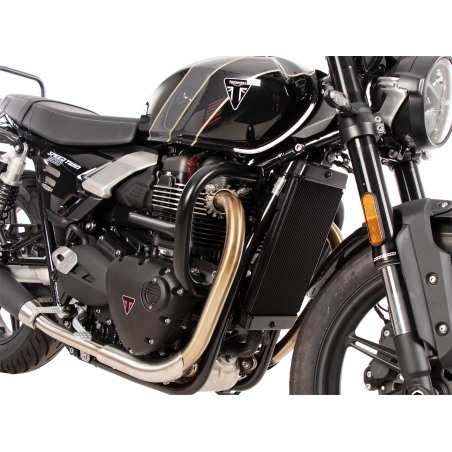Hepco Becker 5017685 00 01 Barre di protezione motore nera per Triumph Speed Twin 900 dal 2025