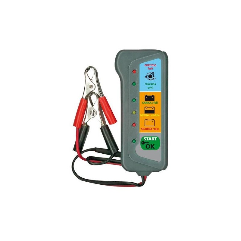 74062 Lampa tester per batteria e alternatore 12V