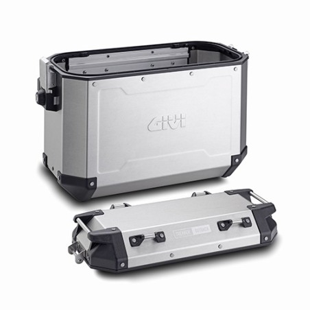 Givi OBNK37AL valigia laterale alluminio Trekker outback Grigio Sinistra