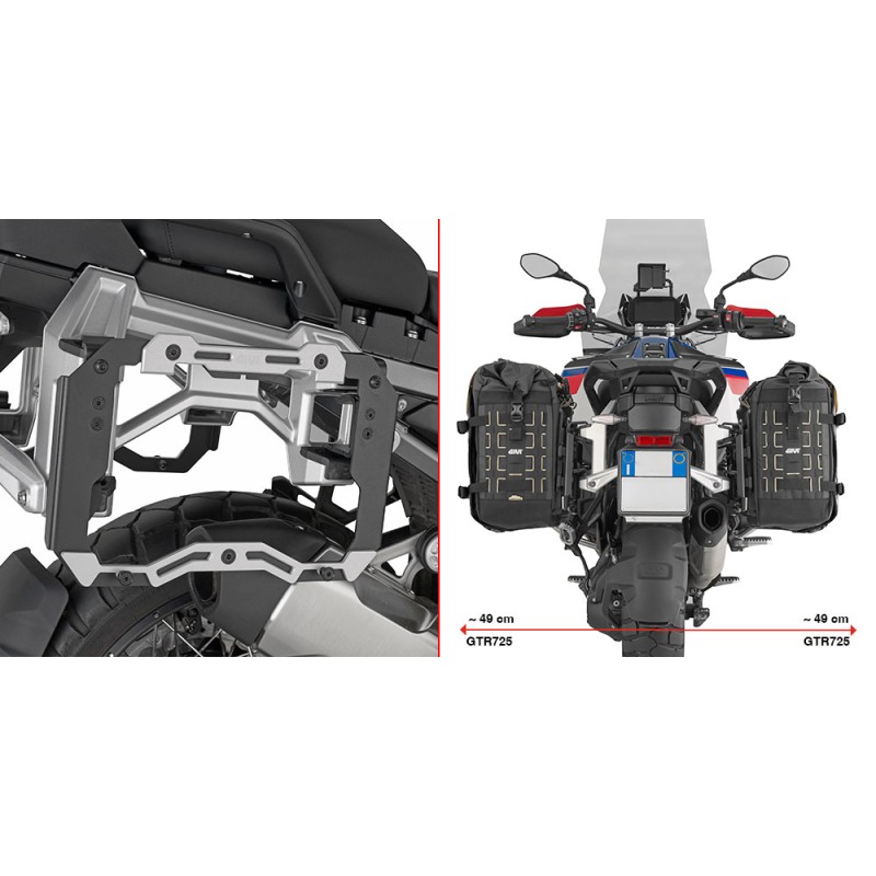 Givi PL5146CAM Adattatore specifico Per Portavaligie laterale per BMW R1300GS Adventure dal 2025 Givi PL5146CAM Adattatore specifico Per Portavaligie laterale per BMW R1300GS Adventure dal 2025