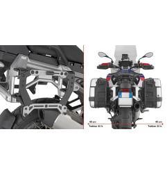 GIVI PL5146 Adattatore Per Coppia di Valigie Laterali Monokey Per BMW R1300GS ADVENTURE Dal 2025