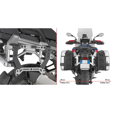 GIVI PL5146 Adattatore Per Coppia di Valigie Laterali Monokey Per BMW R1300GS ADVENTURE Dal 2025