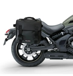 Bags & Bike TREKKER-K-VUL Borsa Laterale Nera Per Kawasaki Vulcan 650