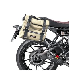 Bags & Bike SAHARA-G-XSR-700 Coppia Borse Laterali Canvas Grigio Con Sistema Aggancio Fast Click Per Yamaha Xsr 700