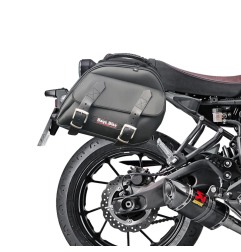 Bags & Bike EXPLORER-NERA-XSR-700 Borse Laterali Nere Per Yamaha Xsr 700 In Tessuto Tecnico Resistente