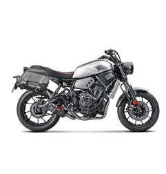 Bags & Bike EXPLORER-NERA-XSR-700 Borse Laterali Nere Per Yamaha Xsr 700 In Tessuto Tecnico Resistente