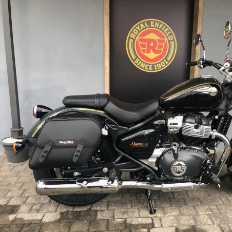 Bags & Bike EXCLUSIVE-SM650 Coppia Borse Laterali Modello Exclusive Per Royal Enfield Super Meteor 650