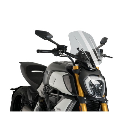 Puig 3775 Cupolino Naked N.G. Touring regolabile Ducati Diavel 1260 dal 2019