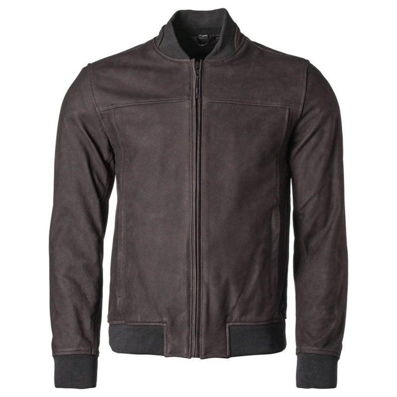 Giacca GMS Castillo in pelle marrone da moto stile classico uomo Giacca GMS Castillo in pelle marrone da moto stile classico uomo