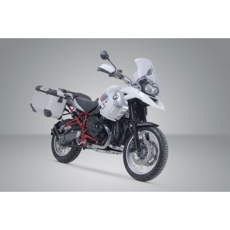 Sistema di valigie in alluminio TRAX ADV Sw Motech KFT.07.311.70100/S per R 1200 GS/Adv.