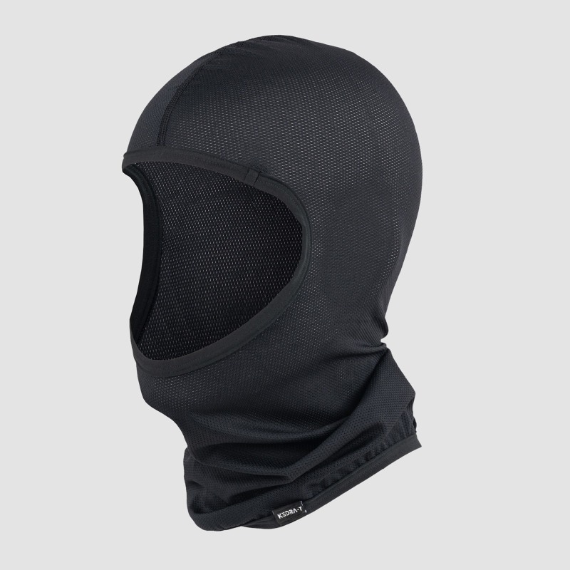 Kedra‑T 595 Sottocasco Carbon Hole microforato aperto sul viso Kedra‑T 595 Sottocasco Carbon Hole microforato aperto sul viso