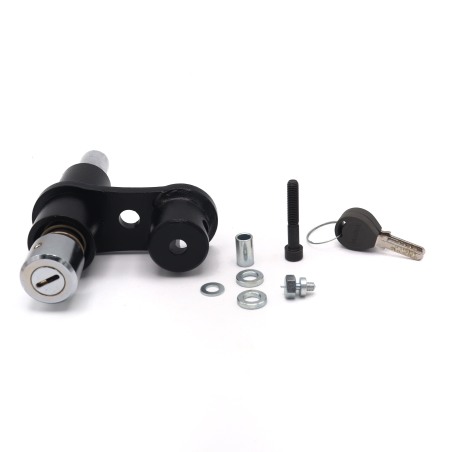 TeknoBlock TKK13 Bloccaruota Posteriore Nero E Cromato Per Kymco Agility 125 S Euro 5+ 2024-2025