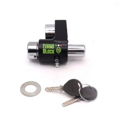 TeknoBlock TKK08 Bloccaruota Posteriore Per Kymco Ak 550 2016-2025 Nero E Cromato