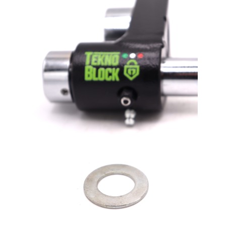 TeknoBlock TKK08 Bloccaruota Posteriore Per Kymco Ak 550 2016-2025 Nero E Cromato