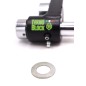 TeknoBlock TKK08 Bloccaruota Posteriore Per Kymco Ak 550 2016-2025 Nero E Cromato