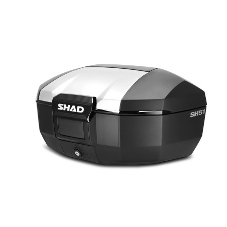Shad SH51 Bauletto Top Case Finitura Alluminio (2 caschi modulari)