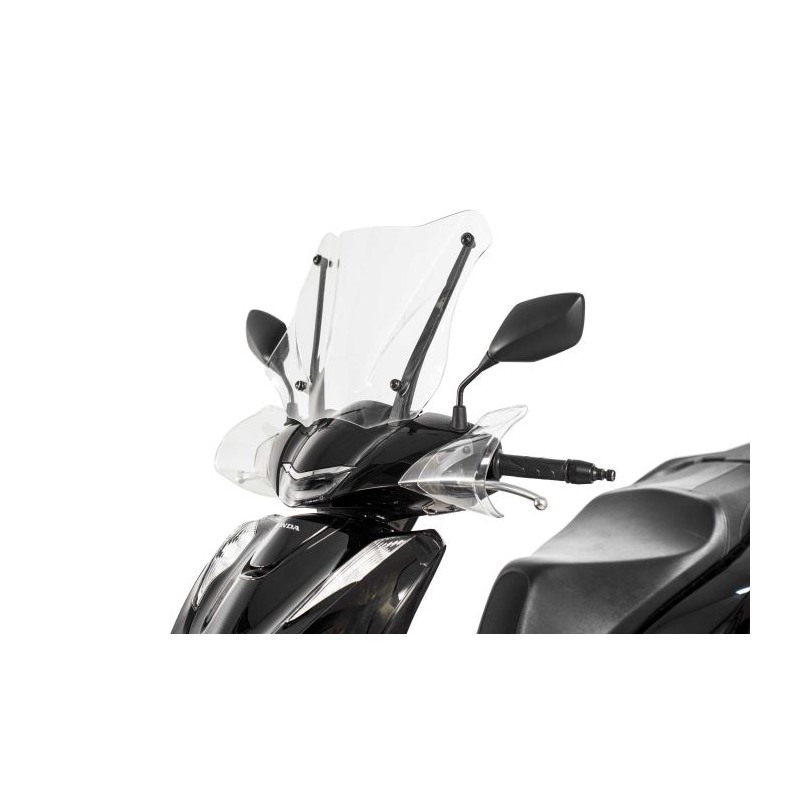 Parabrezza Sportivo Isotta Per Honda SH 125/150/350 2020 - Cupolino In PMMA Fumè, 370x440 Mm, Montaggio Originale