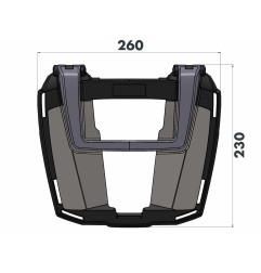 Hepco Becker 6617686 01 01 Easyrack portapacchi nero per Aprilia Tuareg 660 dal 2025