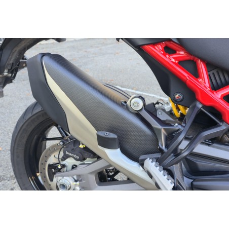 CNC Racing ZA372Y Paracalore Silenziatore Per Ducati Multistrada V4 Dal 2025 Carbonio Opaco