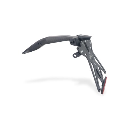 CNC Racing PT400Y Porta Targa In Carbonio Regolabile Per Ducati Panigale V2 E Streetfighter V2 Dal 2025 Opaco