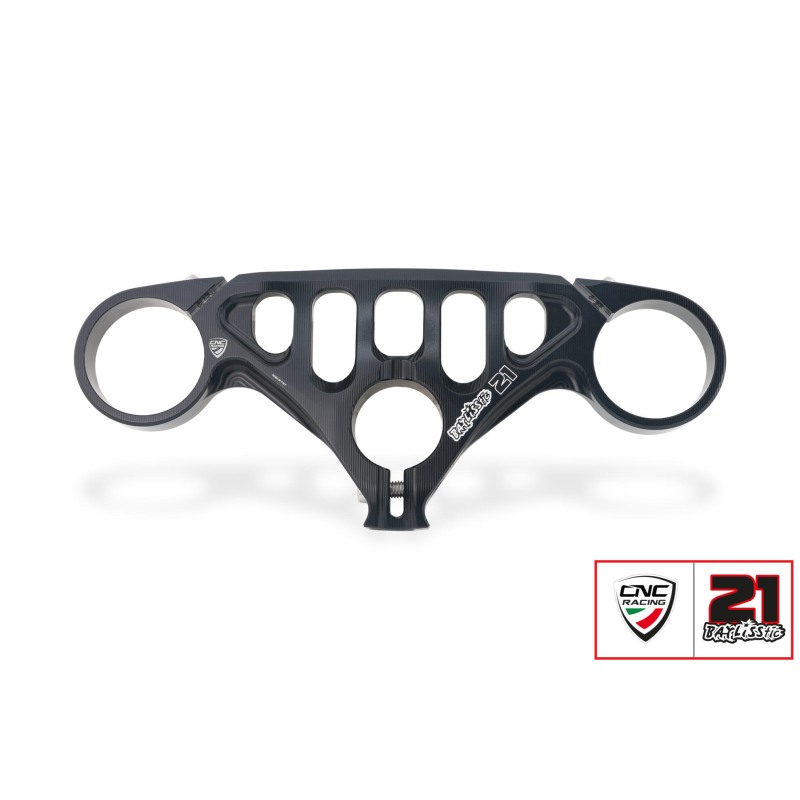 CNC Racing PST23BTB Piastra Di Sterzo Superiore Per Ducati Panigale V4 Ricavata Dal Pieno Anodizzata Nera CNC Racing PST23BTB Piastra Di Sterzo Superiore Per Ducati Panigale V4 Ricavata Dal Pieno Anodizzata Nera