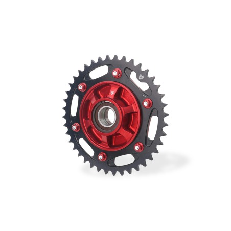 CNC Racing CN434B Corona Z44 In Ergal Anodizzato Per Ducati Panigale V2 Dal 2025 Compatibile Oem E Flange Fc254 Fc255 Nera