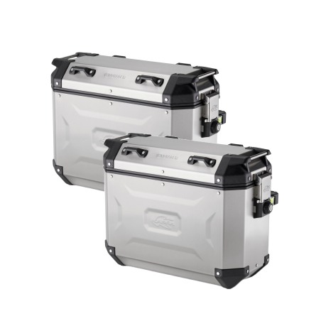 Kappa KVG37APACK2 Coppia di Valigie Laterali K'Voyager in alluminio da 37L