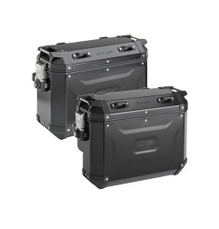 Kappa KVG3733BPACK2 K Voyager valigie alluminio nero 37+33 scantonata