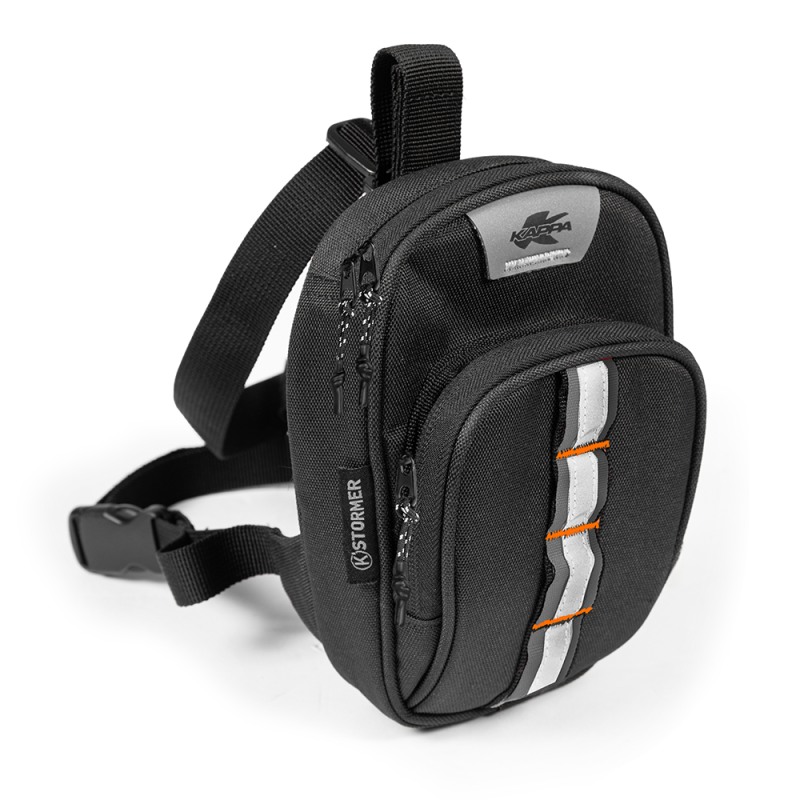 Kappa STO105 K’Stormer borsa da gamba 1L compatta e riflettente Kappa STO105 K’Stormer borsa da gamba 1L compatta e riflettente
