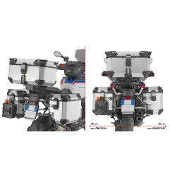 Kappa KLOS5146CAMOX portavaligie laterale Inox BMW R 1300 GS Adventure