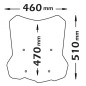 Isotta sc1192 cupolino alto trasparente Bmw F850GS