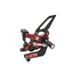 CNC Racing PE400GP Pedane Regolabili Per Ducati Panigale Evo Gp Edition In Alluminio Anodizzato Rosso