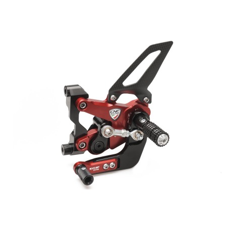 CNC Racing PE400GP Pedane Regolabili Per Ducati Panigale Evo Gp Edition In Alluminio Anodizzato Rosso