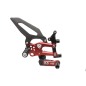 CNC Racing PE400GP Pedane Regolabili Per Ducati Panigale Evo Gp Edition In Alluminio Anodizzato Rosso