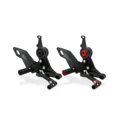 CNC Racing PE433 Pedane Regolabili Pilota Per Ducati Monster 937 In Alluminio Cnc