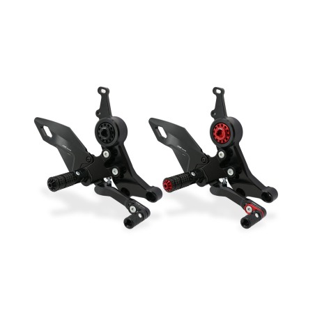 CNC Racing PE433 Pedane Regolabili Pilota Per Ducati Monster 937 In Alluminio Cnc