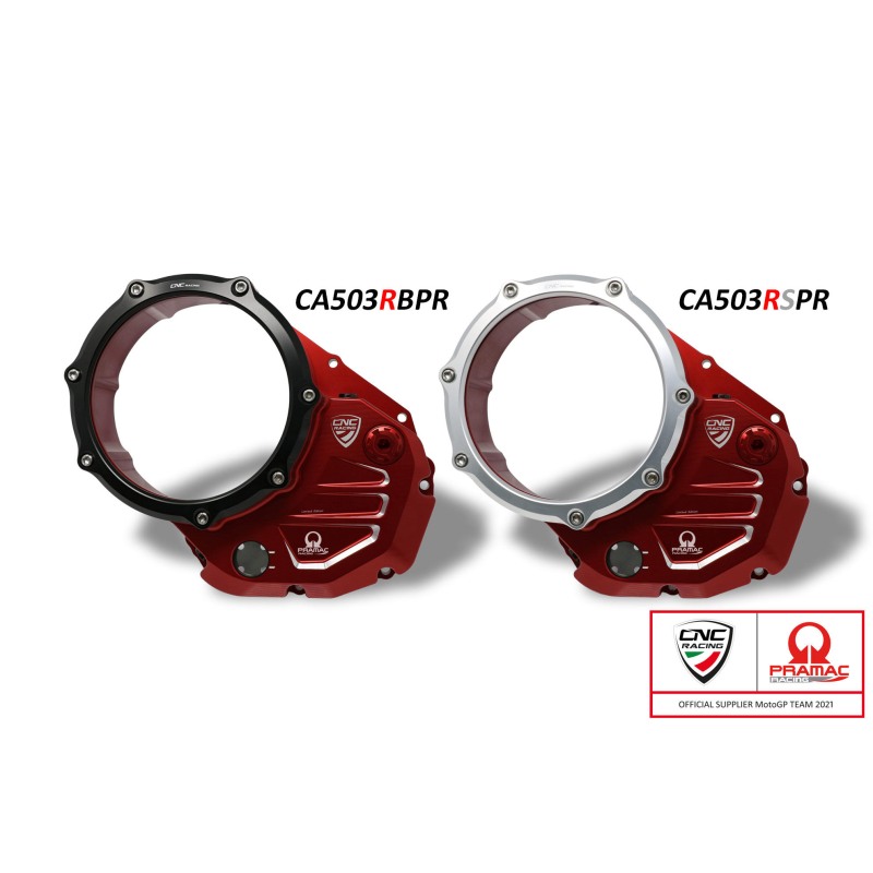 CNC Racing Carter Trasparente Per Frizioni Ad Olio Ducati Pramac Racing Limited Edition