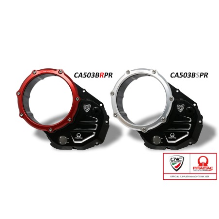CNC Racing Carter Trasparente Per Frizioni Ad Olio Ducati Pramac Racing Limited Edition