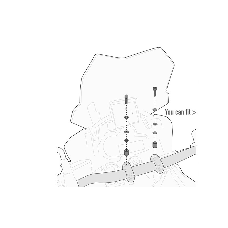 GIVI 06SKIT Kit viti montaggio Smart Bar S900A / S901A