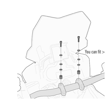 GIVI 06SKIT Kit viti montaggio Smart Bar S900A / S901A