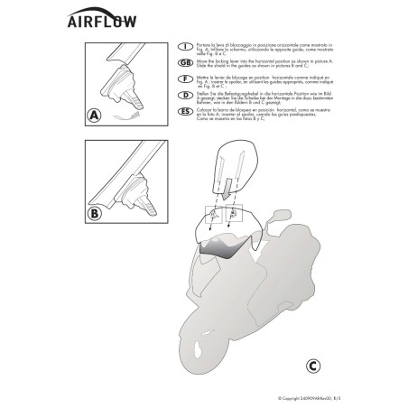 Givi AF5110 cupolino airflow per BMW F 800 GS ADV