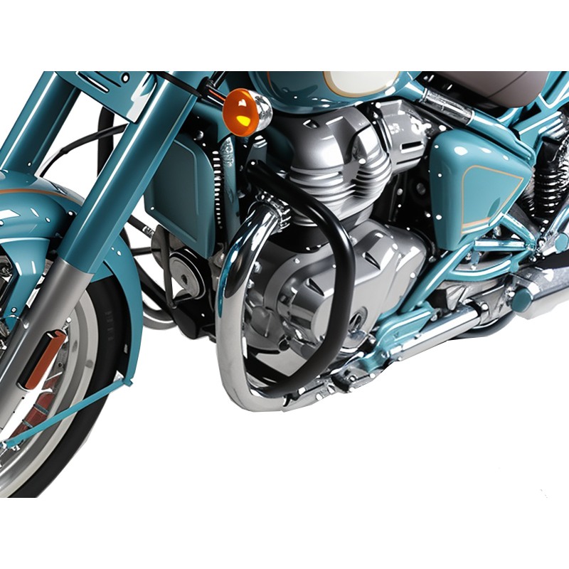 Hepco Becker 5017688 00 01 Barra di protezione motore nera per Royal Enfield Classic 650 dal 2025