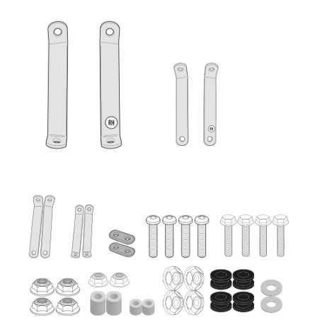 Givi A6119A Attacchi parabrezza 440A e 441A Kymco Agility S 125 2022